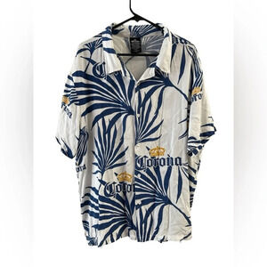 Corona beer men’s button down shirt